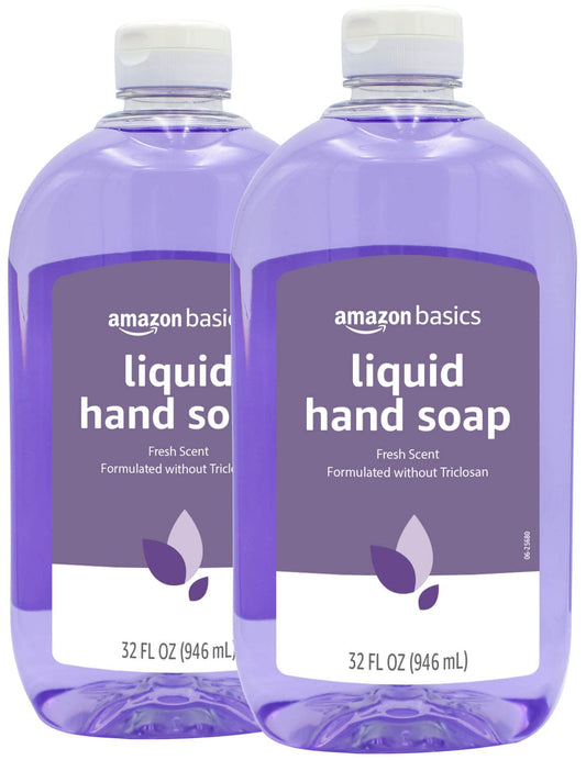 Original Fresh Liquid Hand Soap, 32 Fl Oz (Pack of 2) (Previously Solimo)